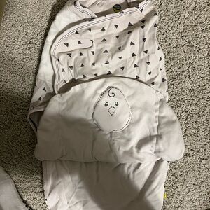 Nested Bean Gray Sleep Sack with Triangle Pattern